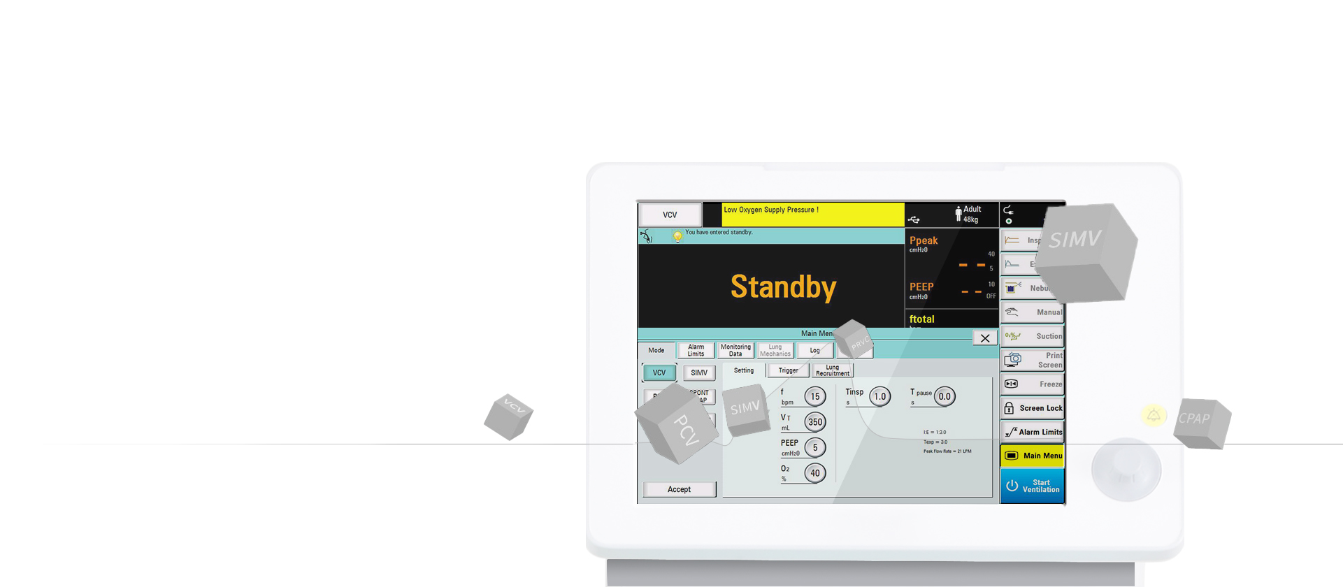 An optimal combination of invasive<br>  and non-invasive ventilator